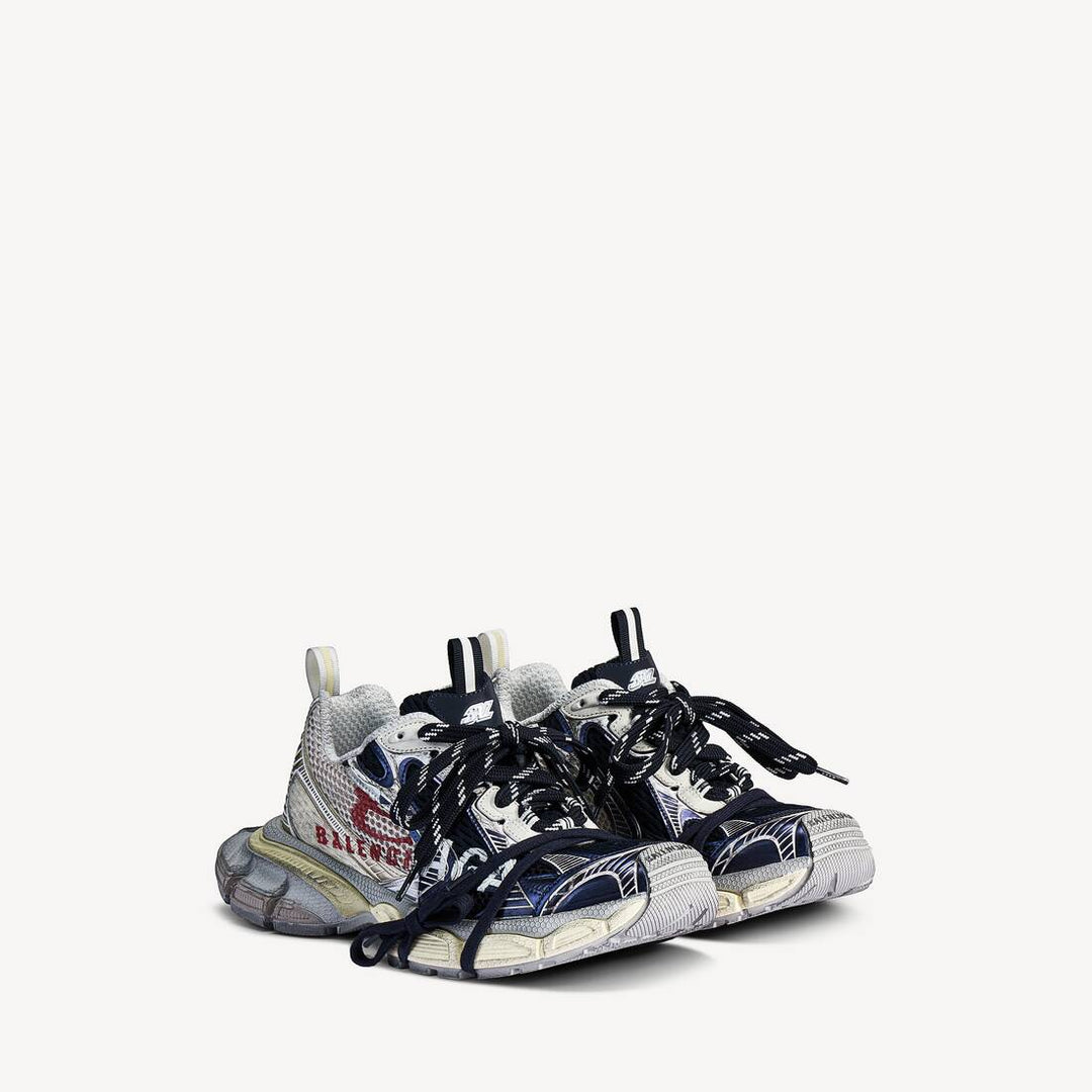 BALENCIAGA - Men's 3xl Split Logo Sneaker Marine - Lothaire