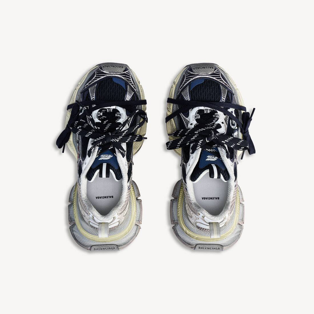 BALENCIAGA - Men's 3xl Split Logo Sneaker Marine - Lothaire