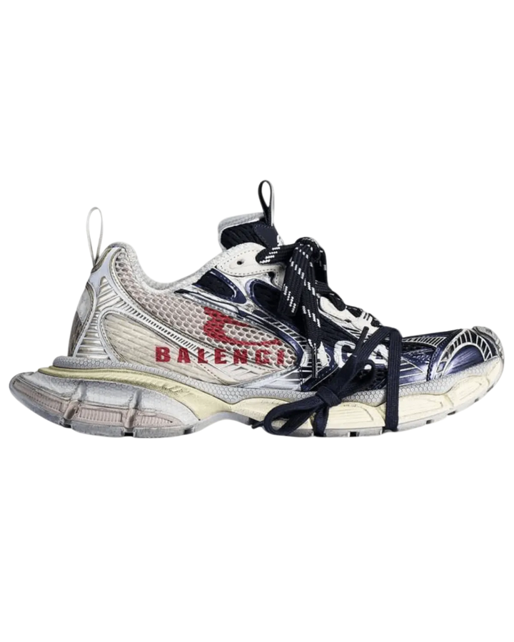 BALENCIAGA - Men's 3xl Split Logo Sneaker Marine - Lothaire