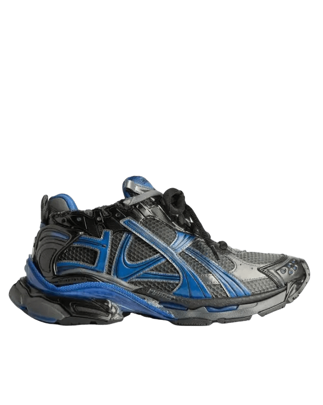 BALENCIAGA – Sneakers Runner Gradient Mesh Noir/Bleu/Gris - Lothaire