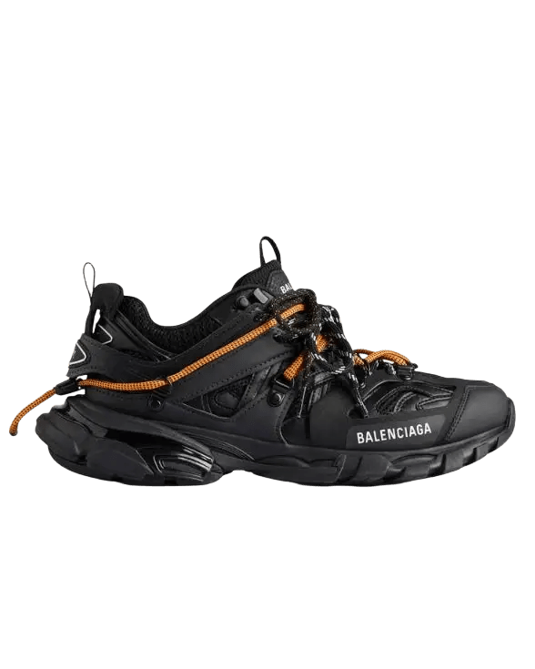 BALENCIAGA – Sneakers Track Trail Laces Noir et orange - Lothaire