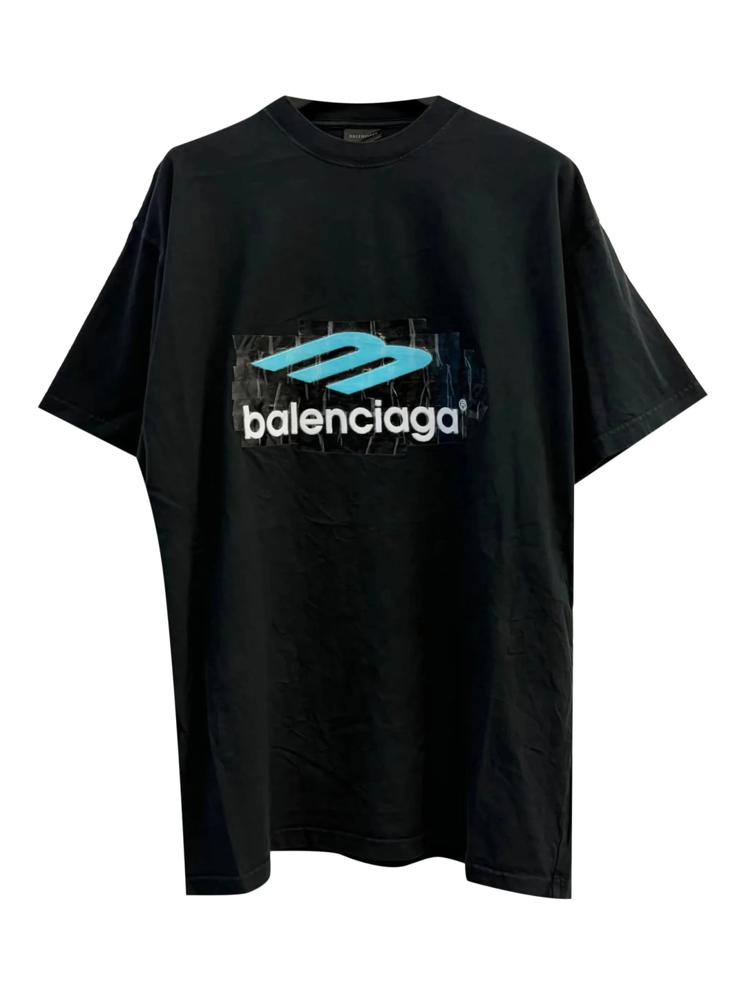 BALENCIAGA - T-Shirt à détail logo noir - Lothaire