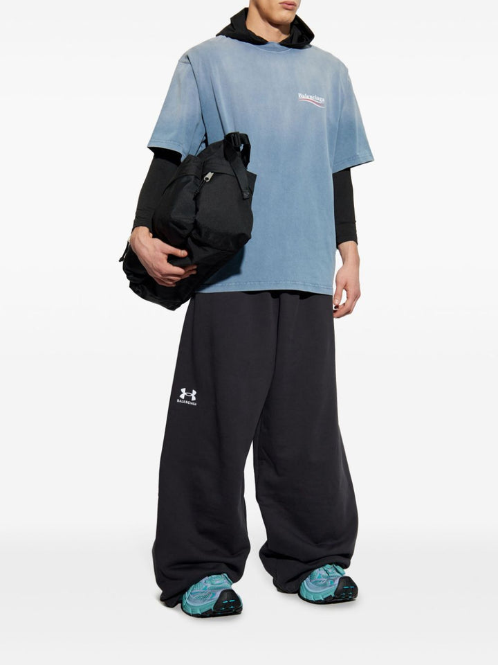 BALENCIAGA - t-shirt à logo imprimé bleu - Lothaire
