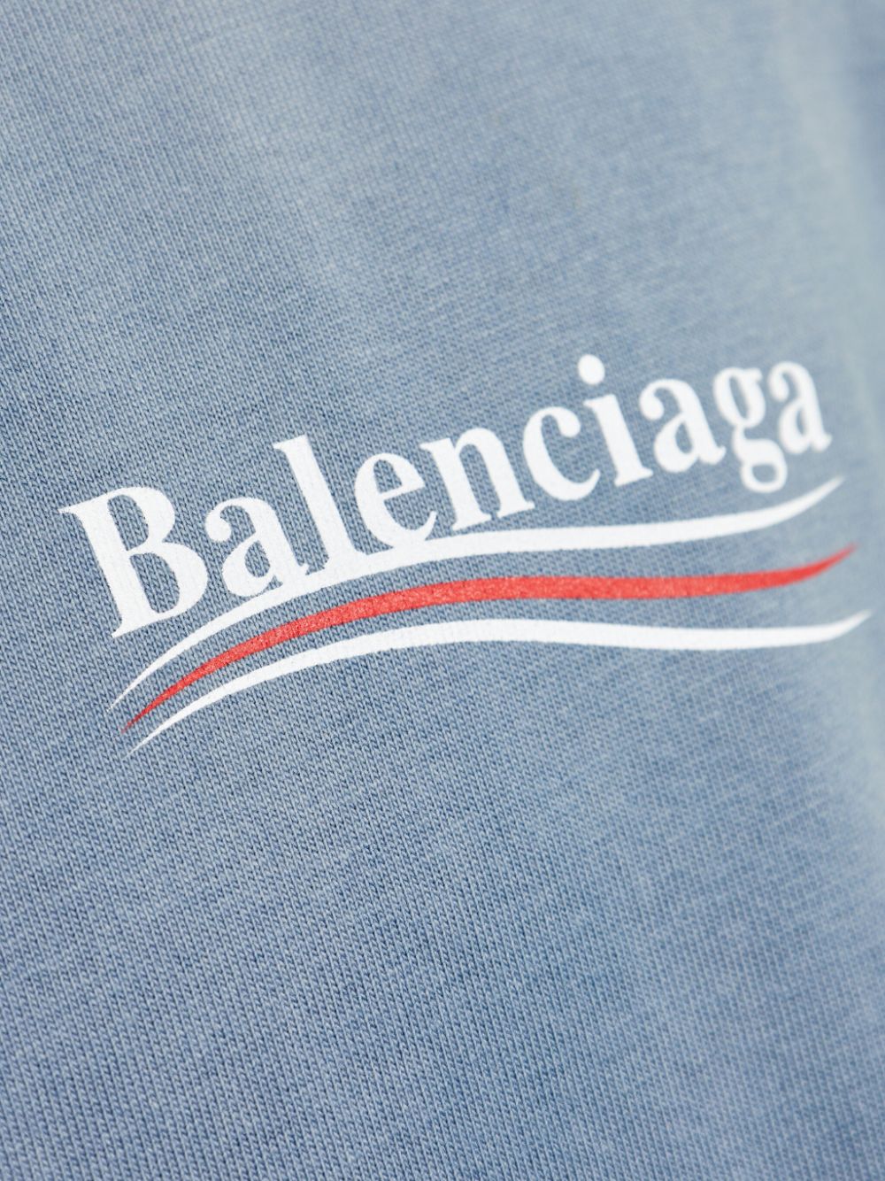BALENCIAGA - t-shirt à logo imprimé bleu - Lothaire