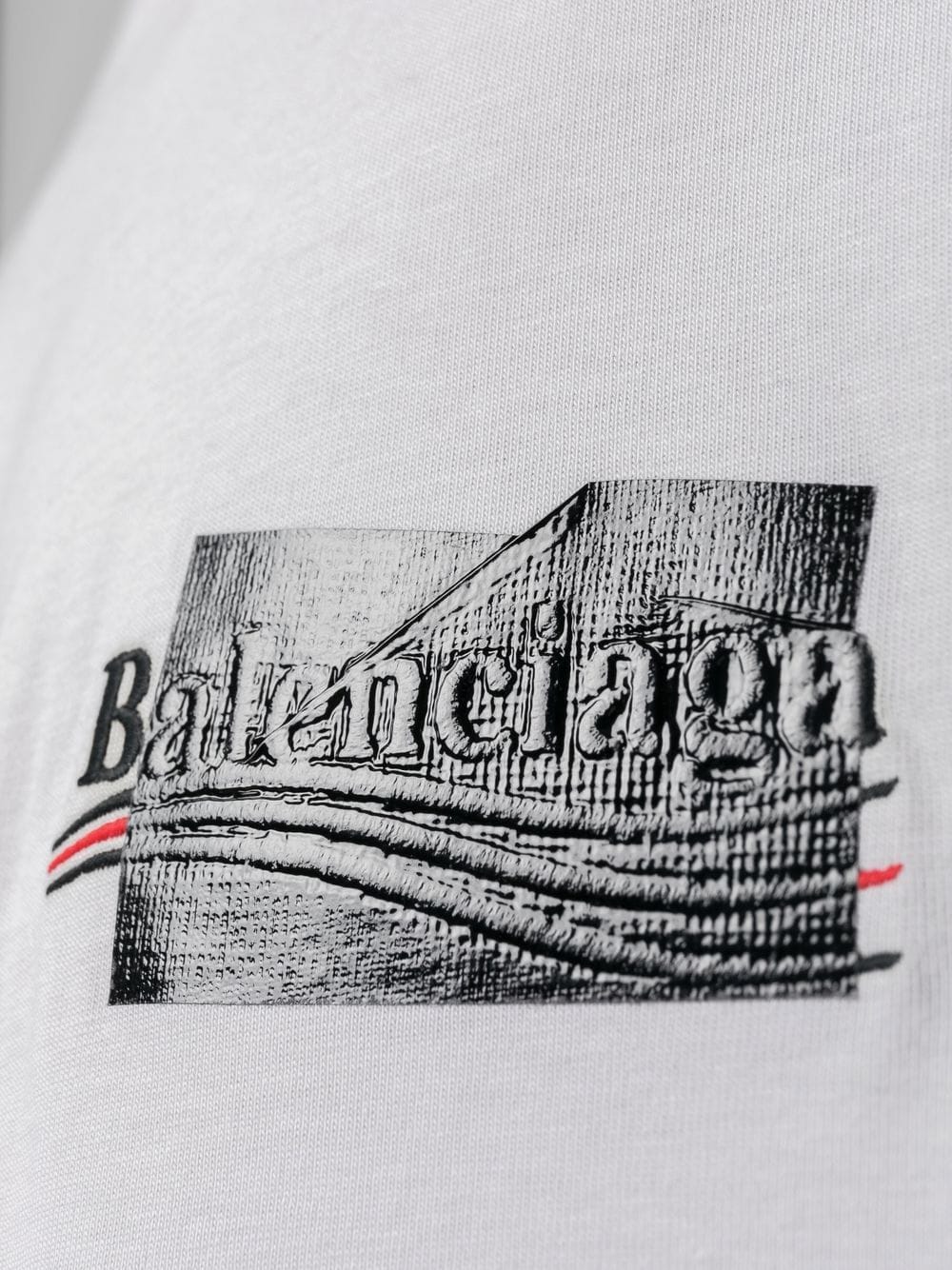 Balenciaga - T-shirt à logo Political Campaign brodé - Lothaire