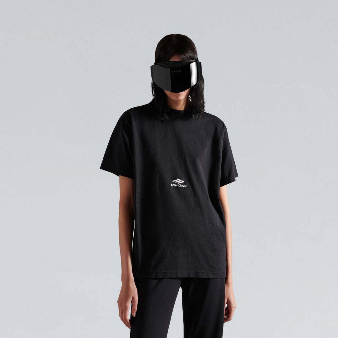 BALENCIAGA - T-shirt femme 3b Sports Icon Noir - Lothaire
