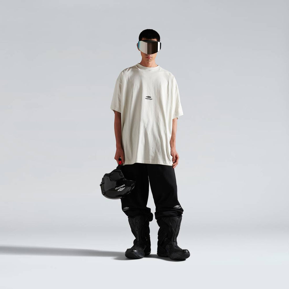 BALENCIAGA - T-shirt oversize homme 3b Sports Icon Blanc - Lothaire
