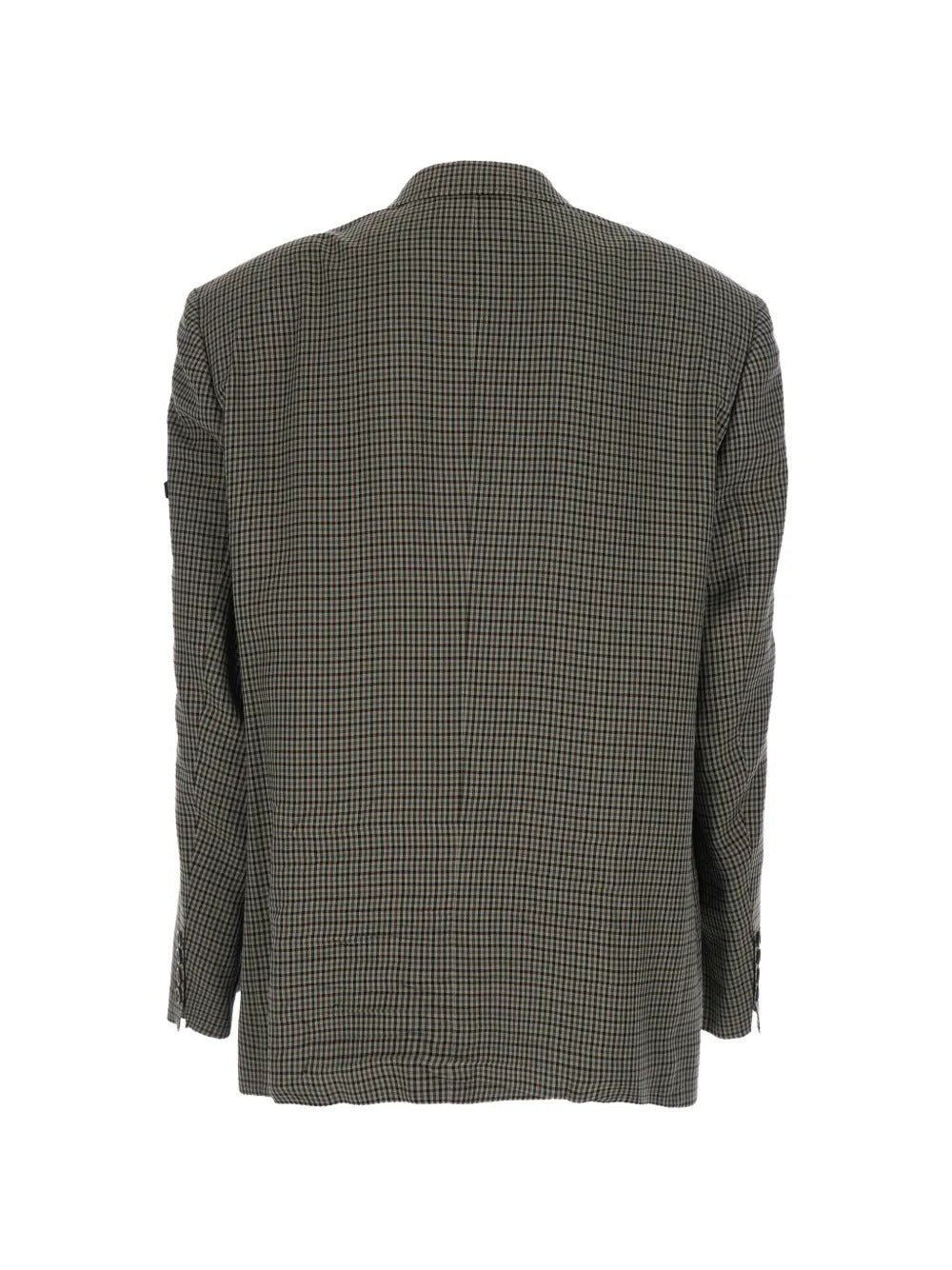 BALENCIAGA - Vestes checked blazer pied de poule khaki - Lothaire