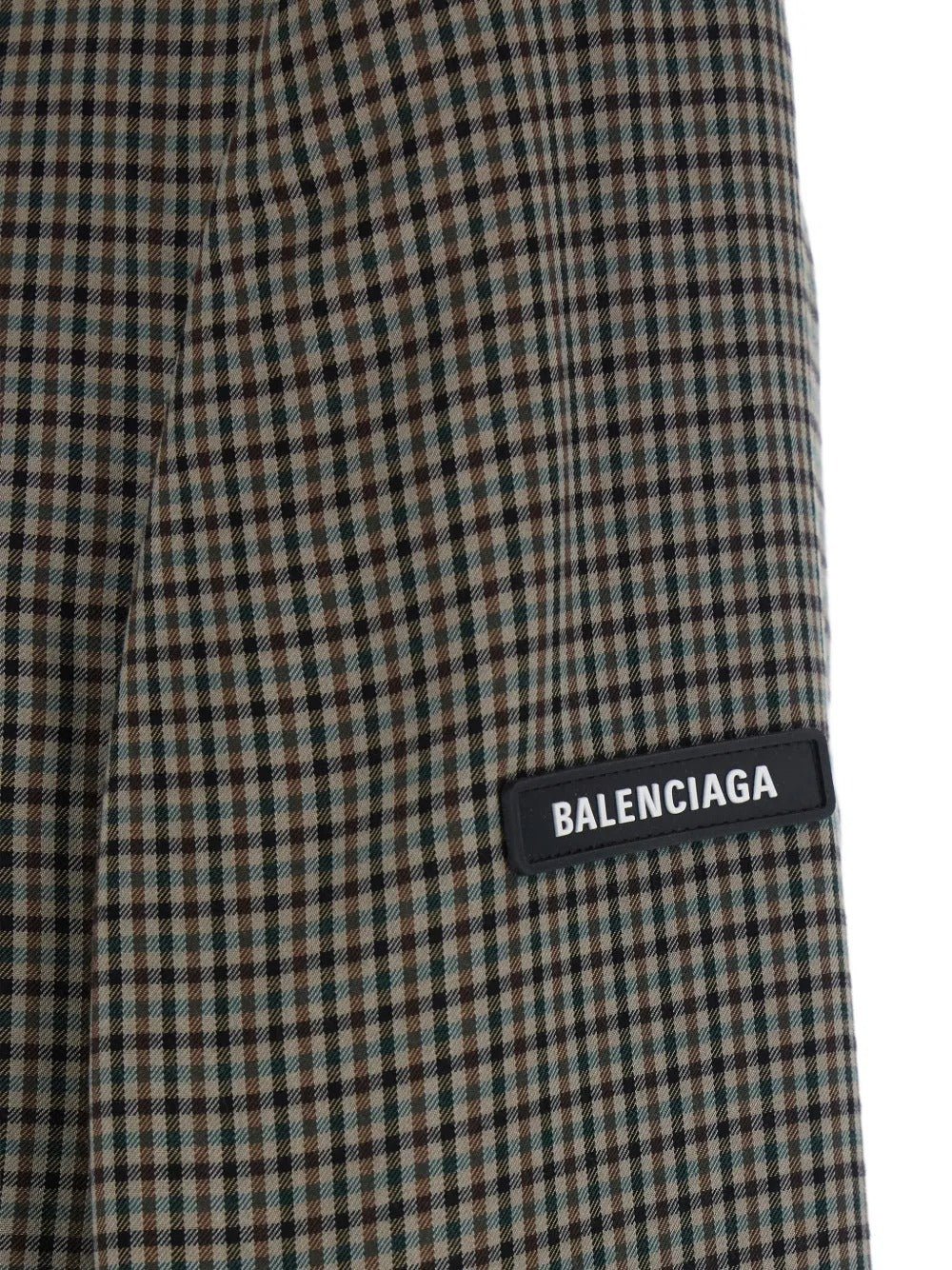 BALENCIAGA - Vestes checked blazer pied de poule khaki - Lothaire