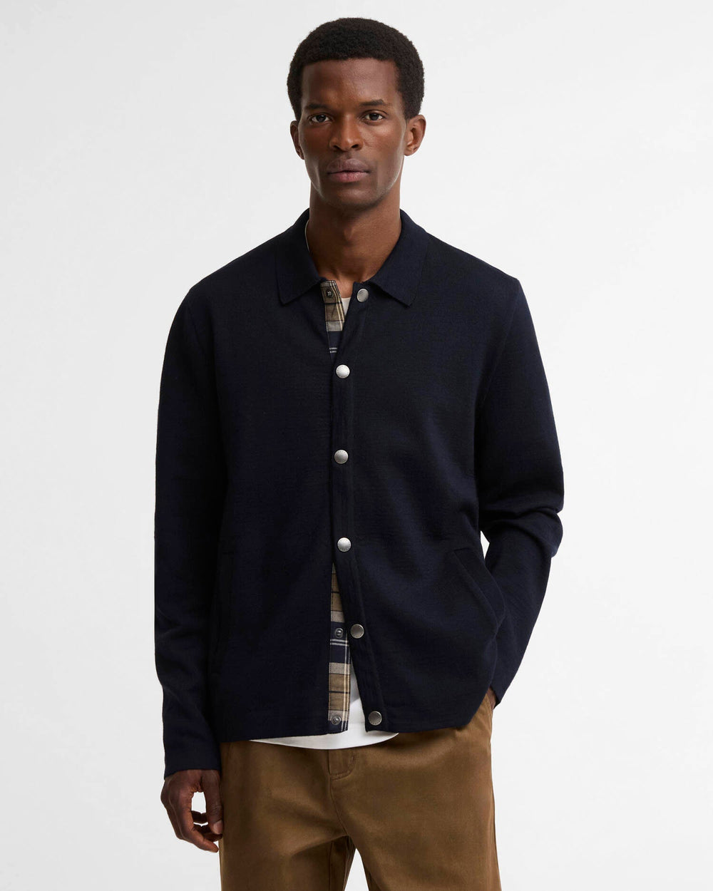 BARBOUR - Cardigan Florcombe Bleu marine - Lothaire