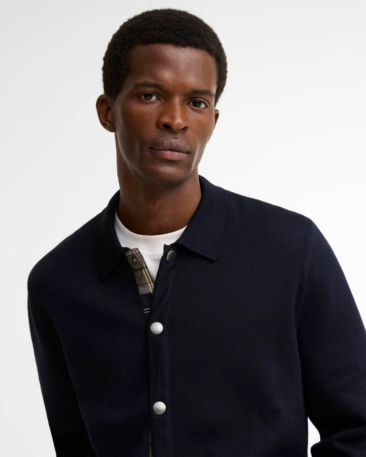 BARBOUR - Cardigan Florcombe Bleu marine - Lothaire
