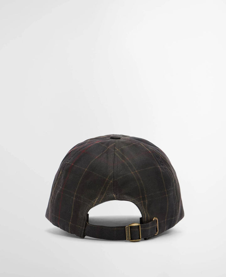 BARBOUR - Casquette Haydon en Coton Ciré à Motif Vert Tartan Foncé - Lothaire