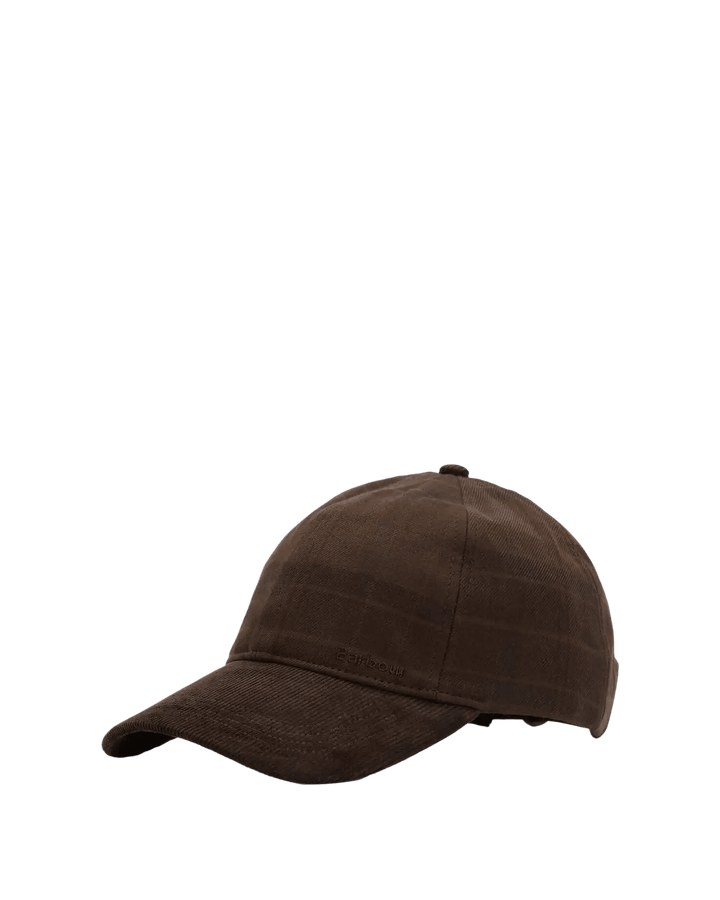 BARBOUR - Casquette Macklow en Coton à Carreaux Vert Tartan Atténué - Lothaire