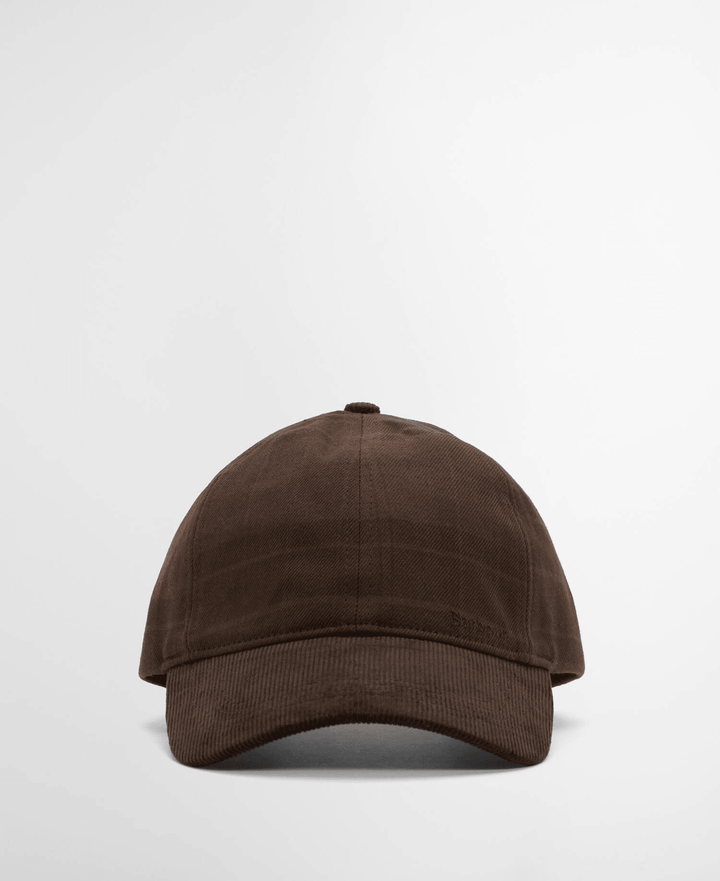 BARBOUR - Casquette Macklow en Coton à Carreaux Vert Tartan Atténué - Lothaire