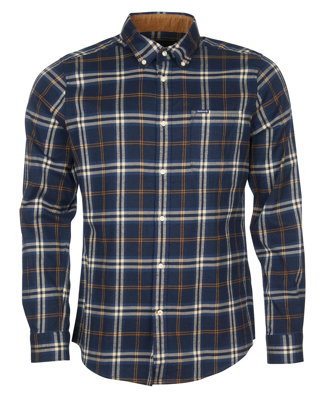 Barbour Chemise ajustée Crossfell Navy - Lothaire