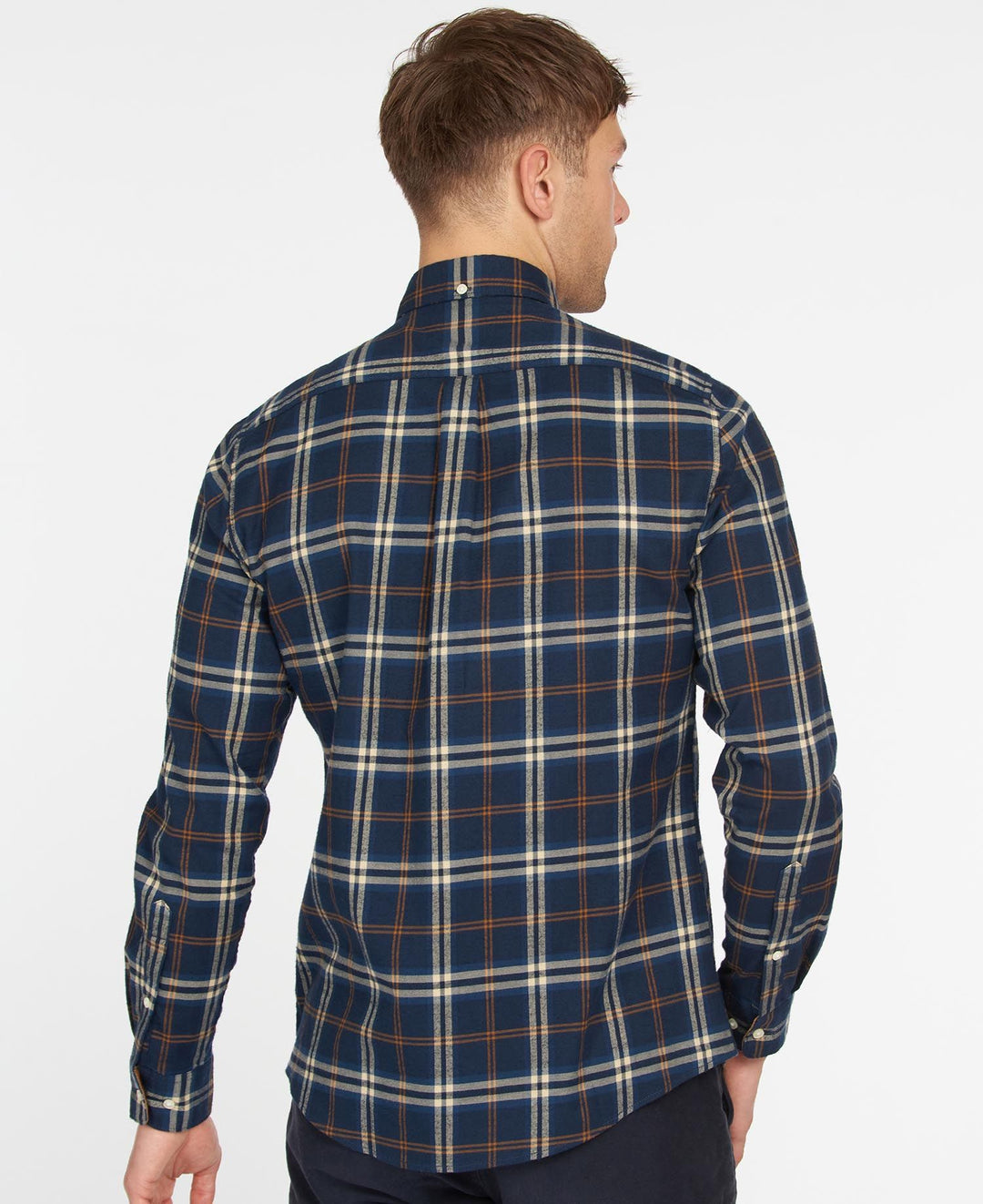 Barbour Chemise ajustée Crossfell Navy - Lothaire