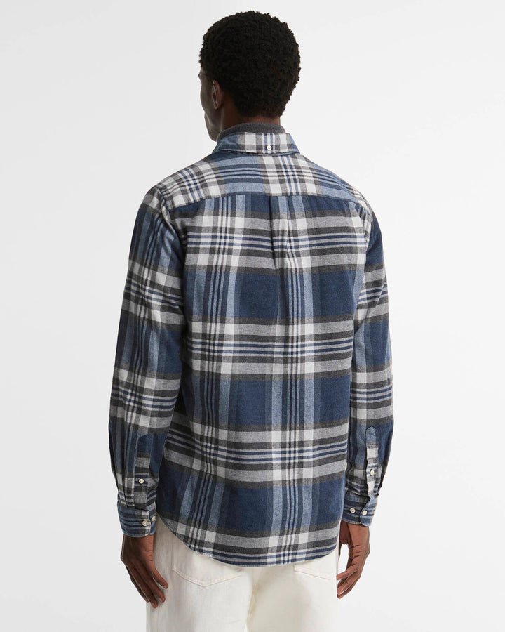 BARBOUR - Chemise Dovedale Tailored à carreaux Bleu marine / Gris - Lothaire