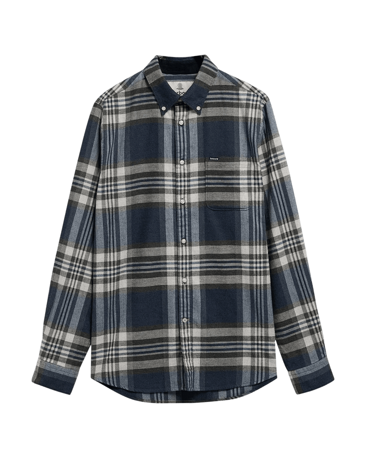 BARBOUR - Chemise Dovedale Tailored à carreaux Bleu marine / Gris - Lothaire