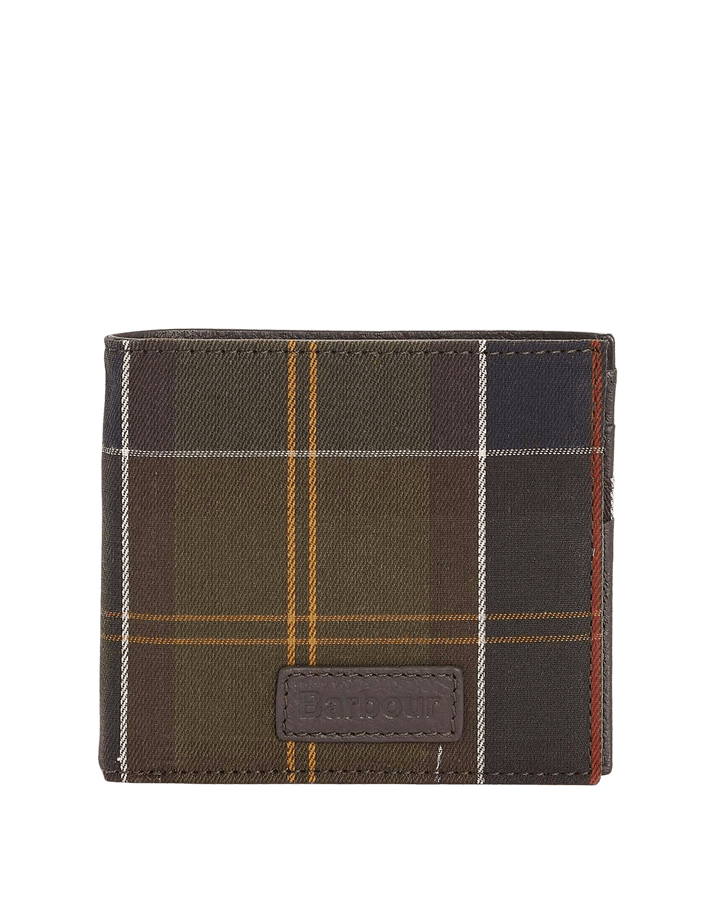 BARBOUR - Portefeuille en Coton à Carreaux Tartan Classique Multicolore - Lothaire