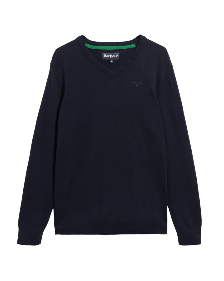 BARBOUR - Pull Essential col V Bleu marine - Lothaire