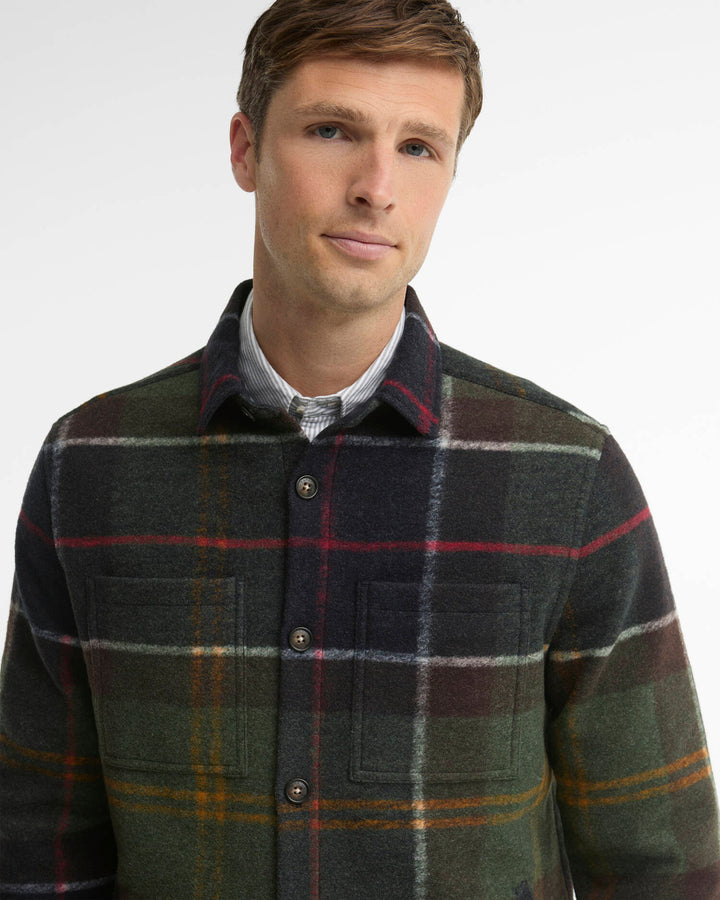 BARBOUR - Surchemise à carreaux Woodlane Brushed Check Classique Tartan Multicolore - Lothaire