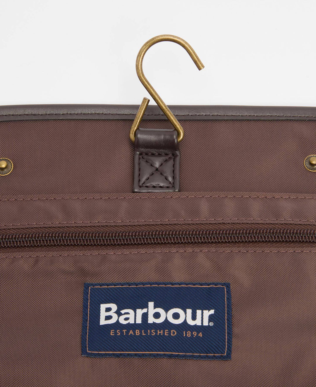 BARBOUR - Trousse de Toilette Suspendue en Coton Ciré Vert Olive - Lothaire