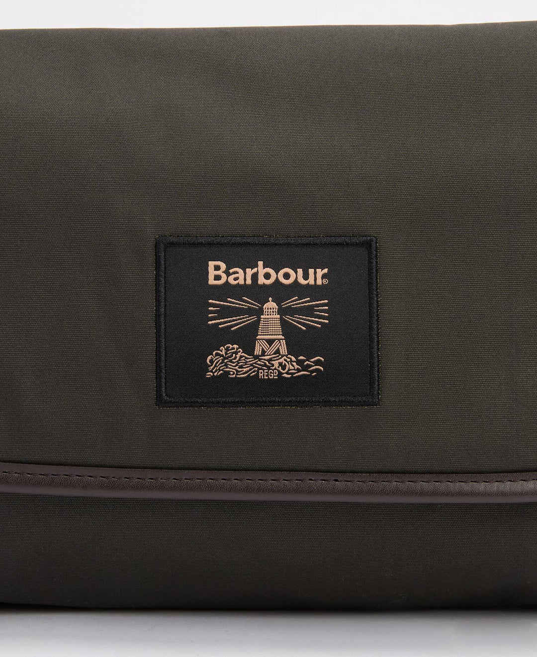BARBOUR - Trousse de Toilette Suspendue en Coton Ciré Vert Olive - Lothaire