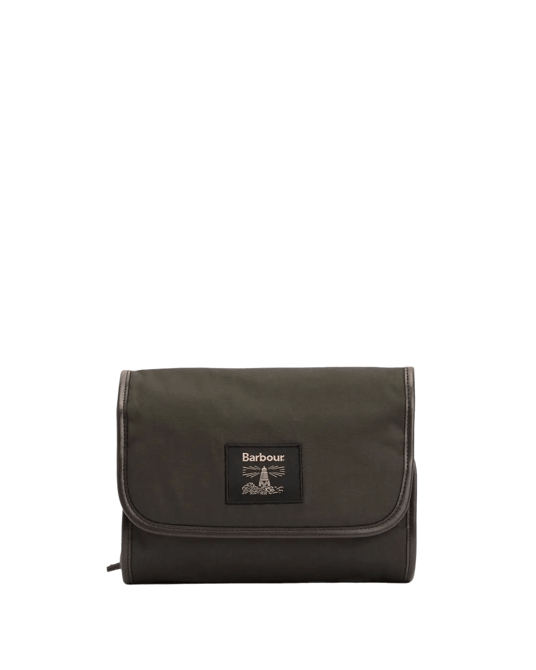 BARBOUR - Trousse de Toilette Suspendue en Coton Ciré Vert Olive - Lothaire