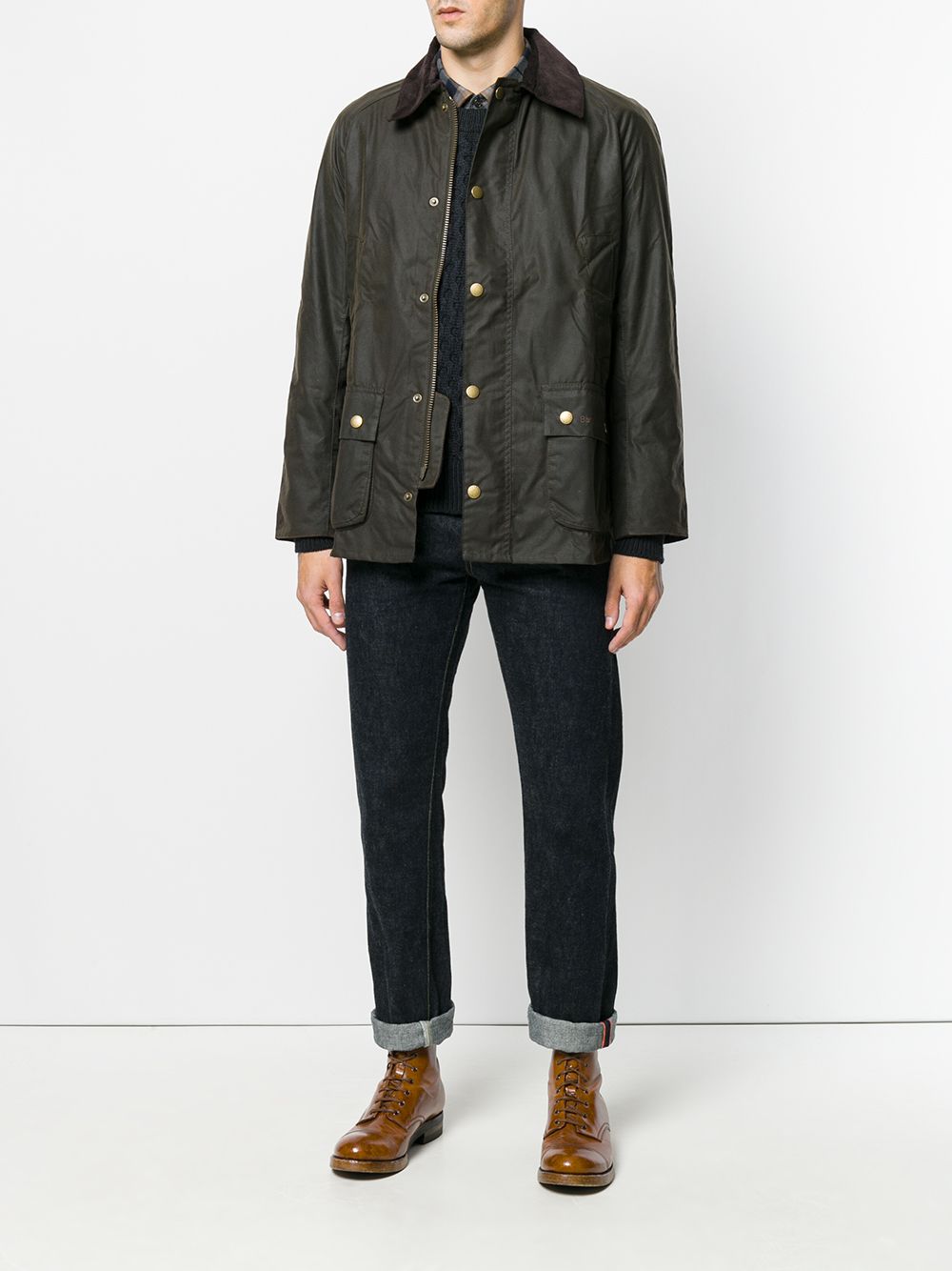 BARBOUR - Veste Ashby en coton vert olive - Lothaire