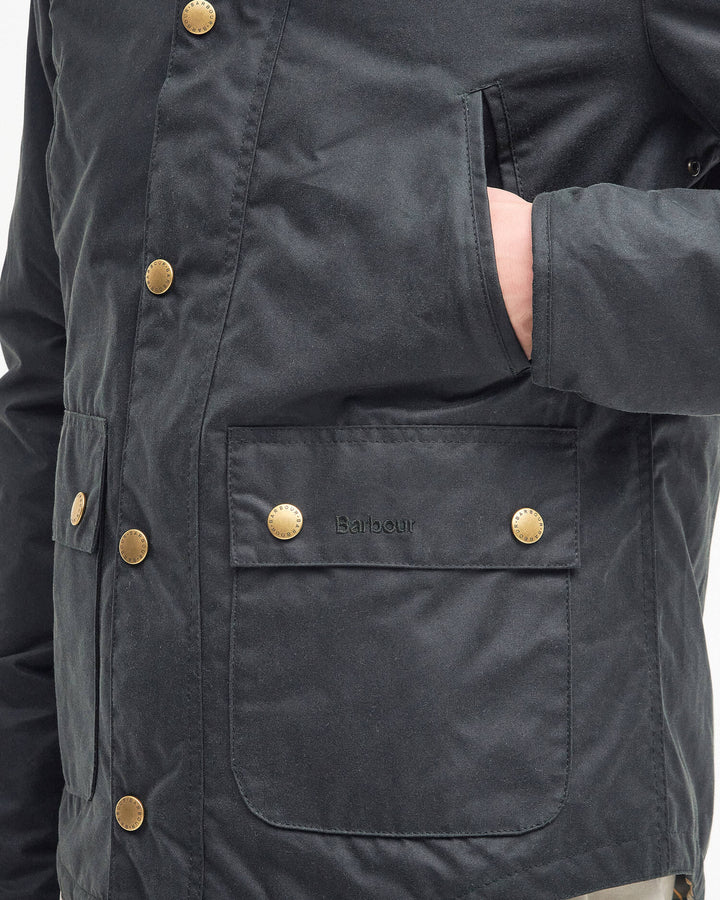 BARBOUR - Veste cirée Reelin Vert sauge - Lothaire