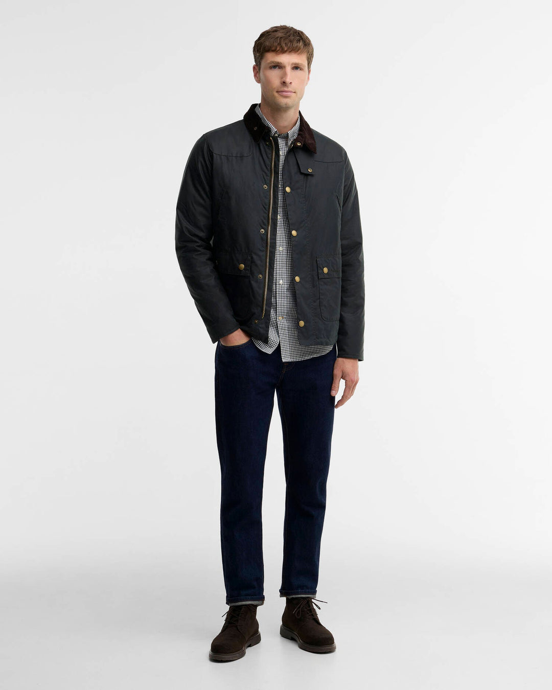 BARBOUR - Veste cirée Reelin Vert sauge - Lothaire
