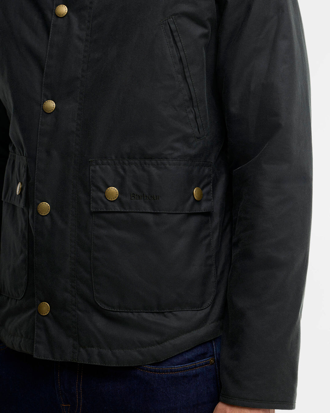 BARBOUR - Veste cirée Reelin Vert sauge - Lothaire