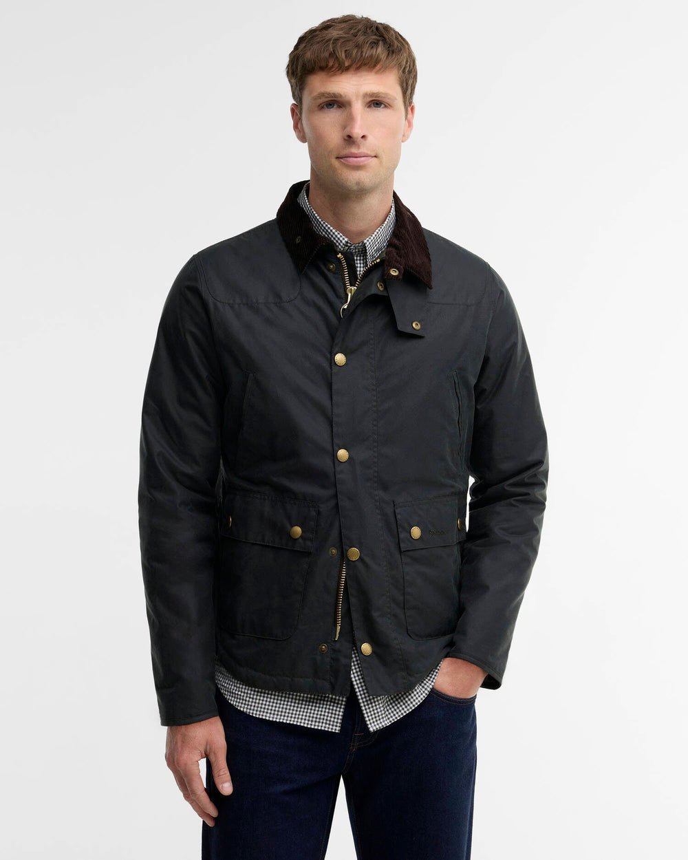 BARBOUR - Veste cirée Reelin Vert sauge - Lothaire