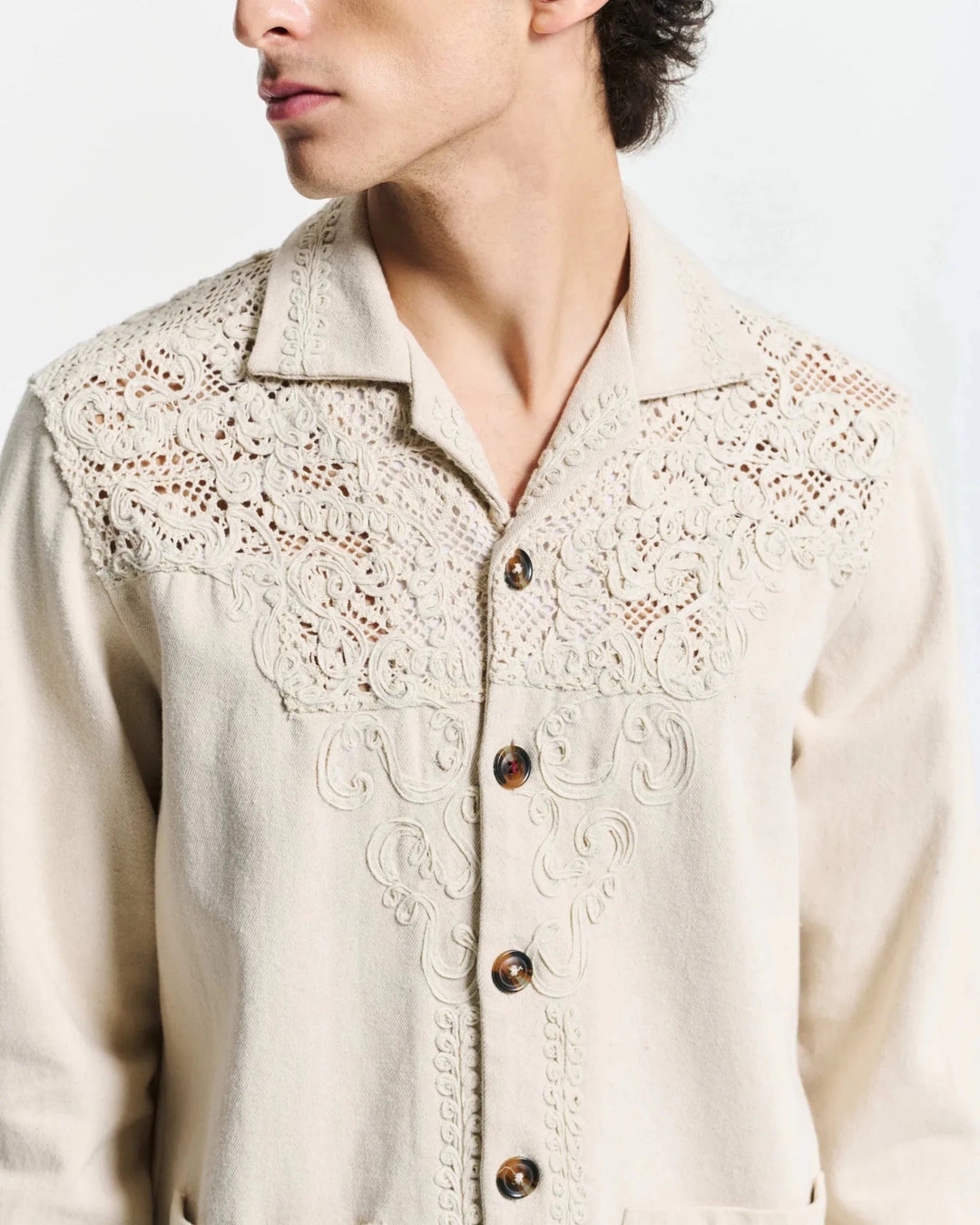 BAZISZT - Chemise Denim Lace - Lothaire
