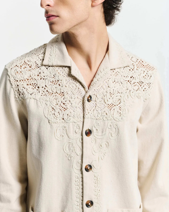 BAZISZT - Chemise Denim Lace - Lothaire