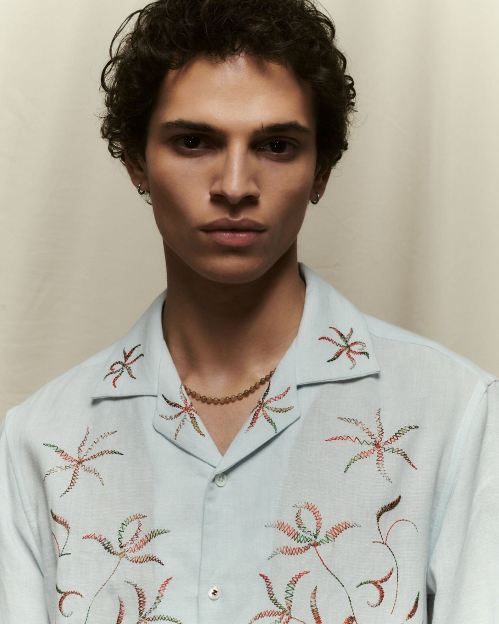 BAZISZT - Chemise Spider Bleu - Lothaire