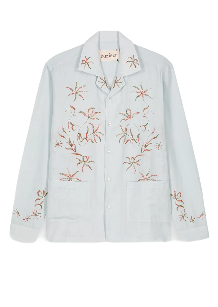BAZISZT - Chemise Spider Bleu - Lothaire