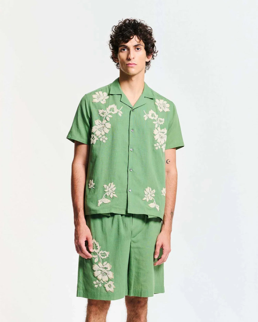 BAZISZT - Chemise Toujours Vert - Lothaire