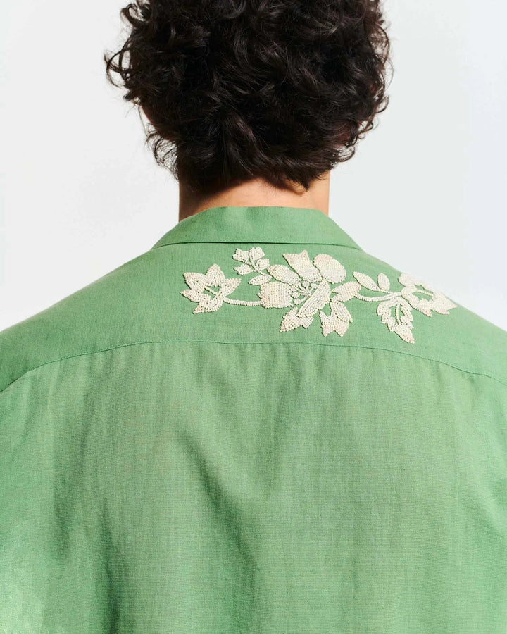 BAZISZT - Chemise Toujours Vert - Lothaire