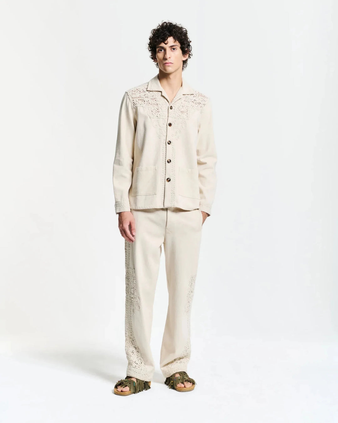 BAZISZT - Pantalon Denim Lace - Lothaire