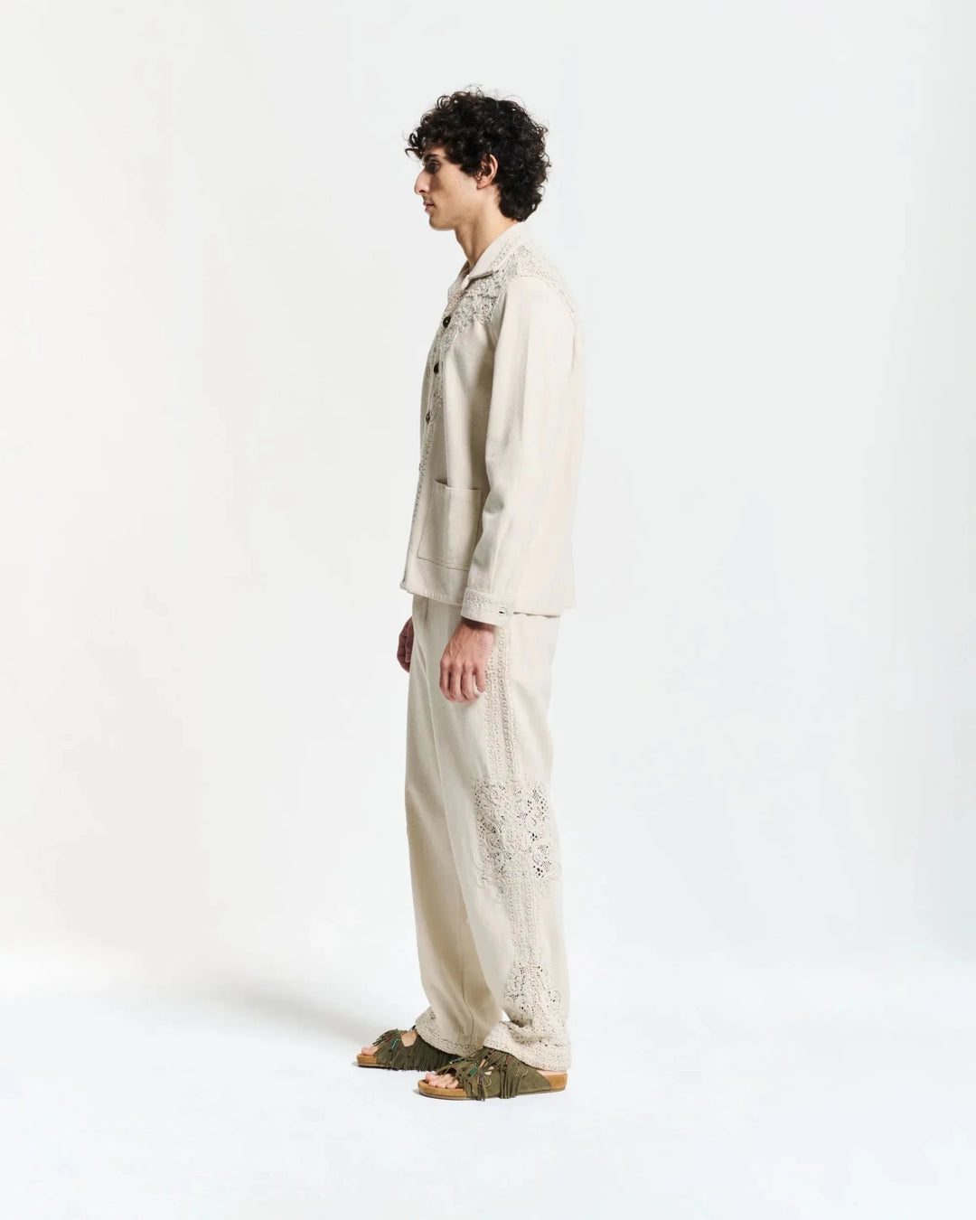 BAZISZT - Pantalon Denim Lace - Lothaire