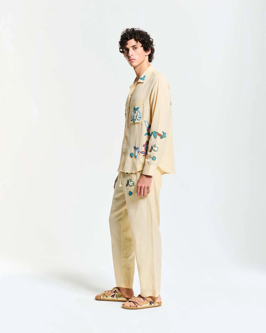 BAZISZT - Pantalon Rouat Beige - Lothaire