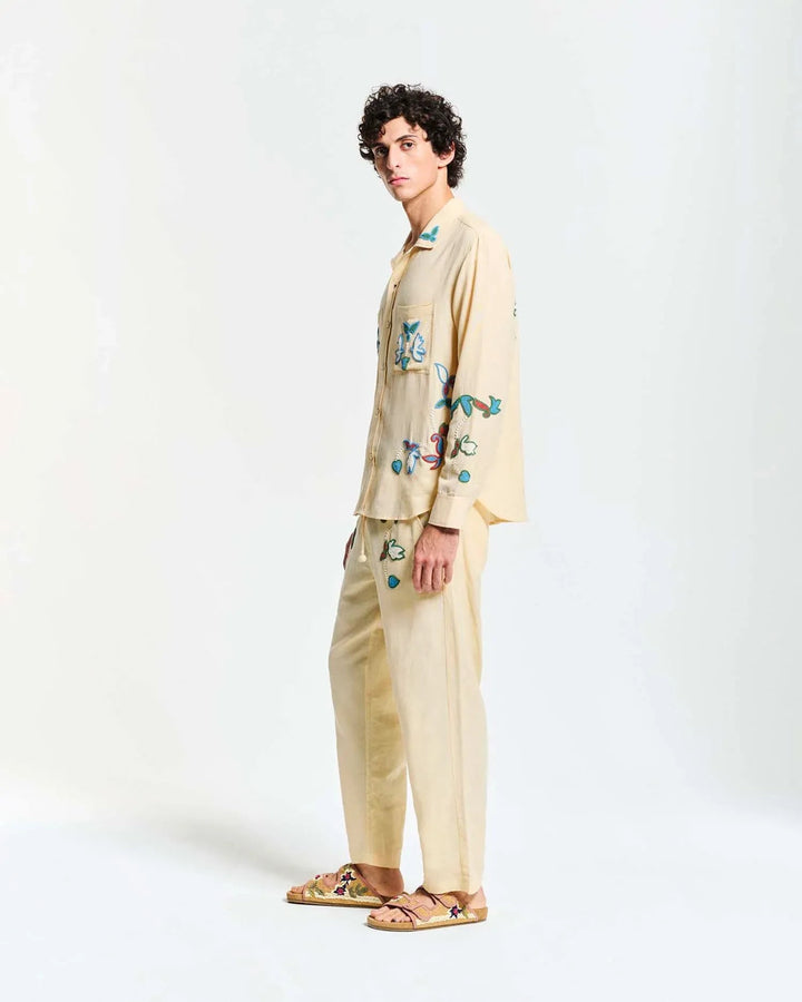 BAZISZT - Pantalon Rouat Beige - Lothaire