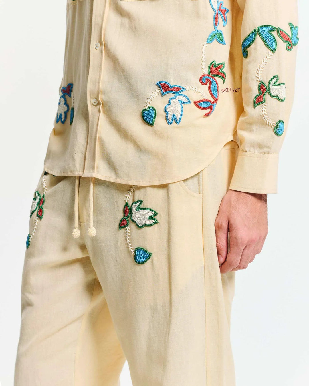 BAZISZT - Pantalon Rouat Beige - Lothaire