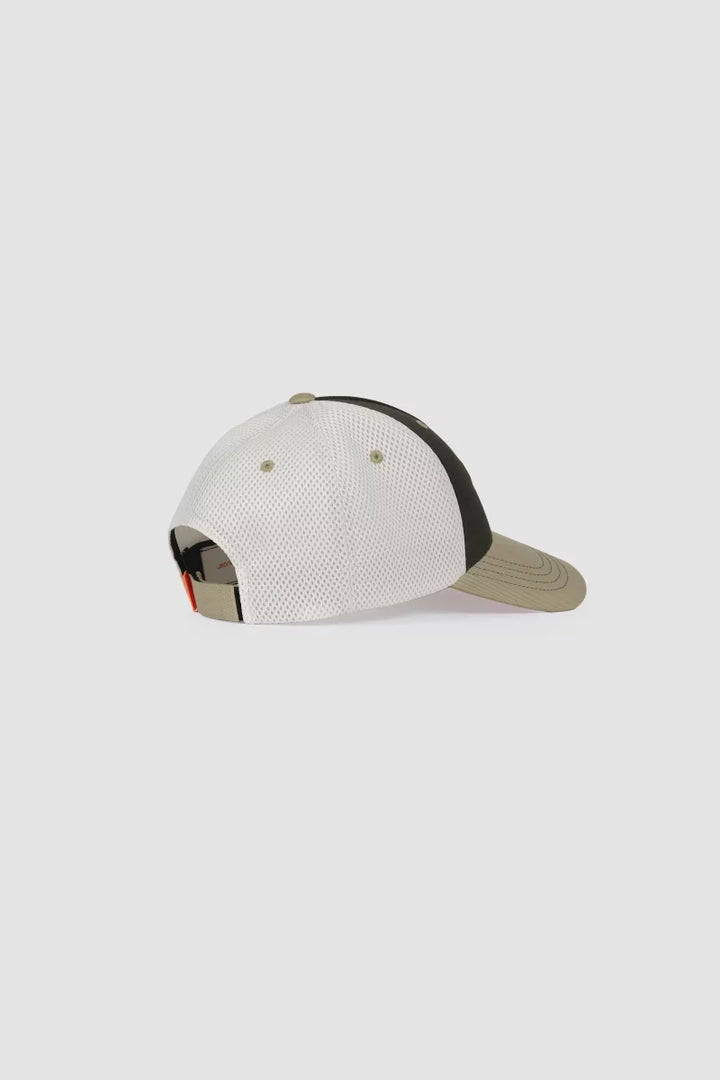 GERTRUDE - Casquette trucker colorblock Billys Kaki foncé / Beige argile