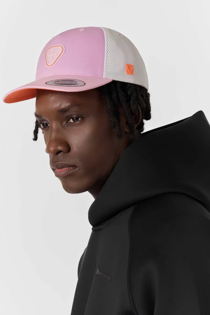 GERTRUDE - Casquette trucker colorblock Billys Rose lilas