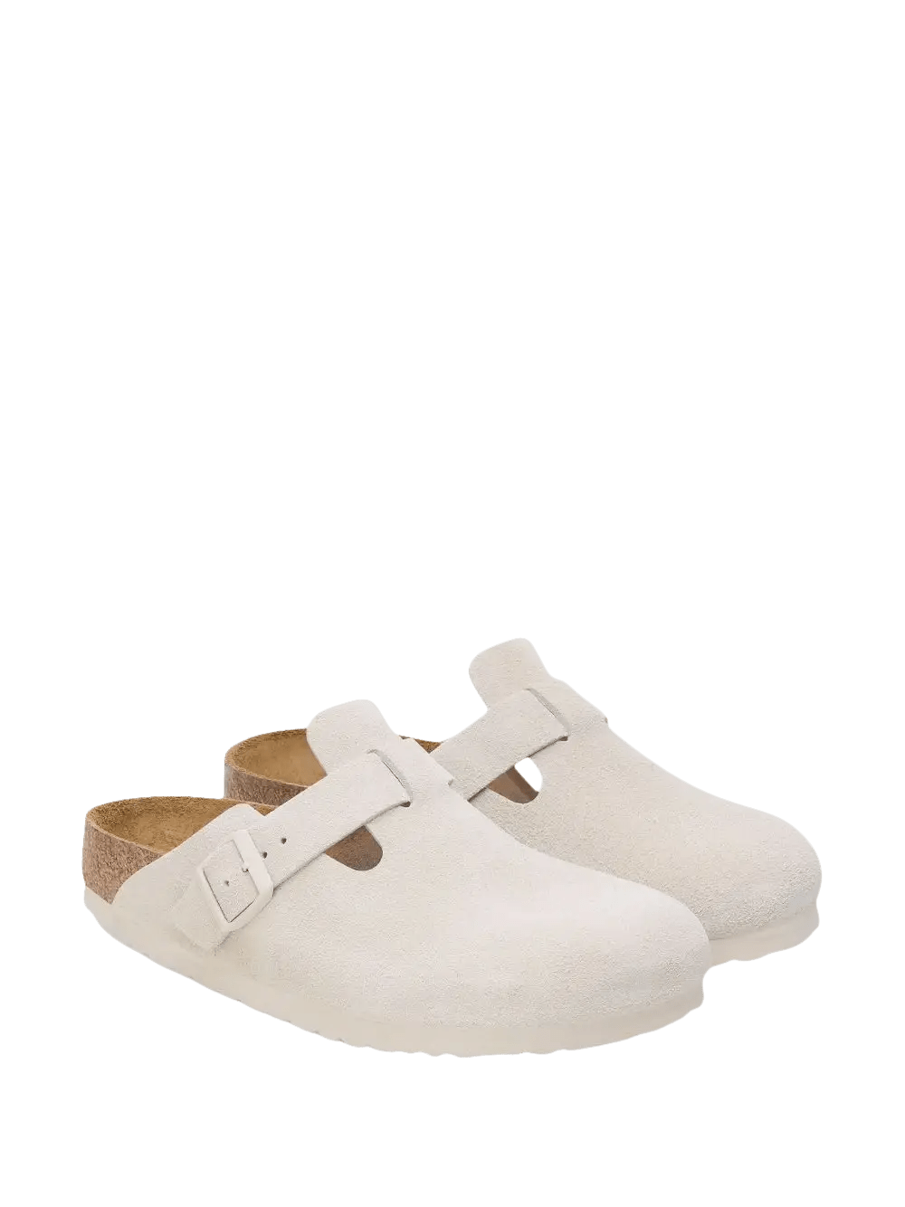 BIRKENSTOCK - Boston Blanche en daim - Lothaire