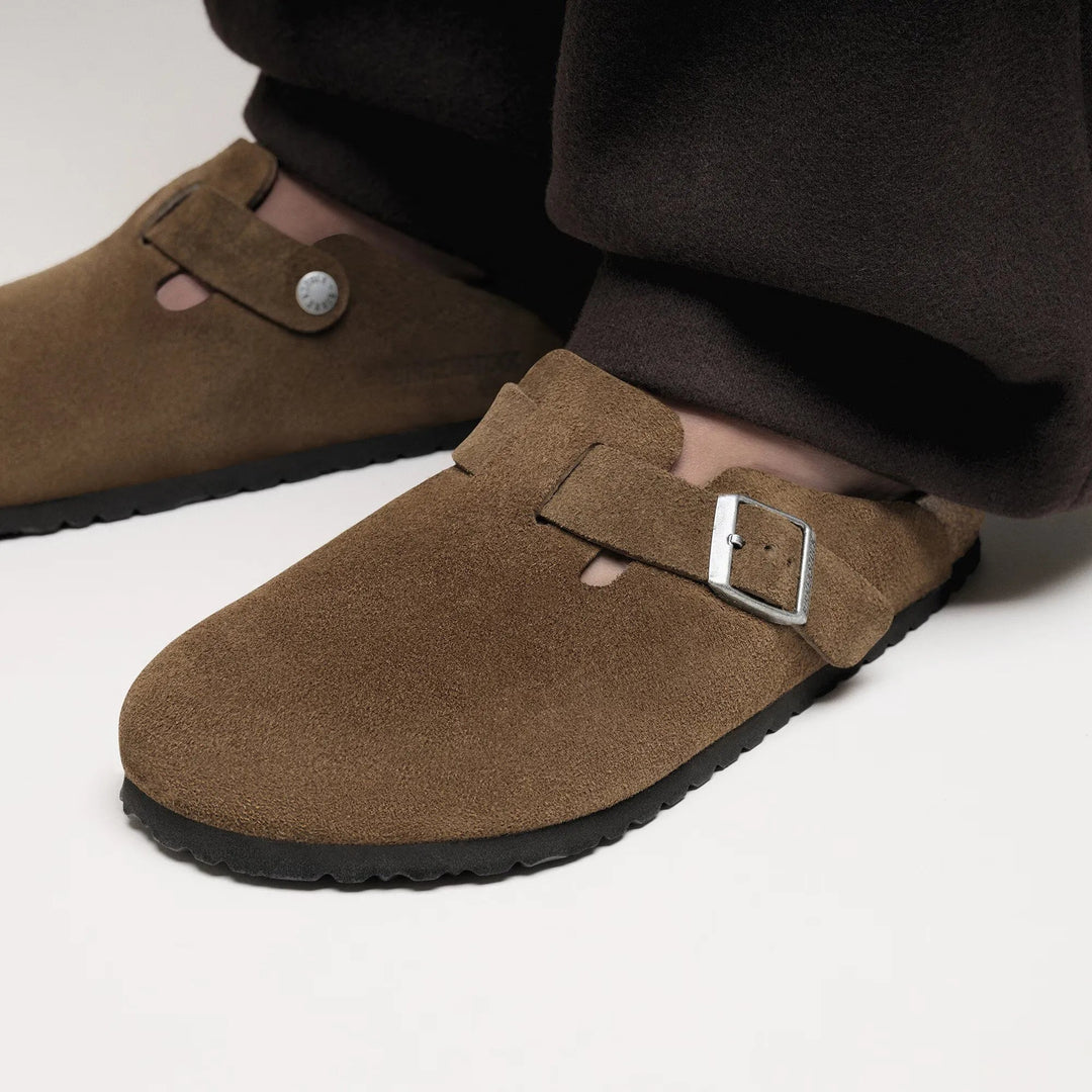 BIRKENSTOCK - Boston Lit de pied souple Dark tea - Lothaire