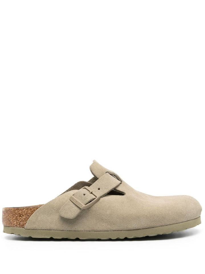 BIRKENSTOCK - chaussons Boston en daim beige - Lothaire