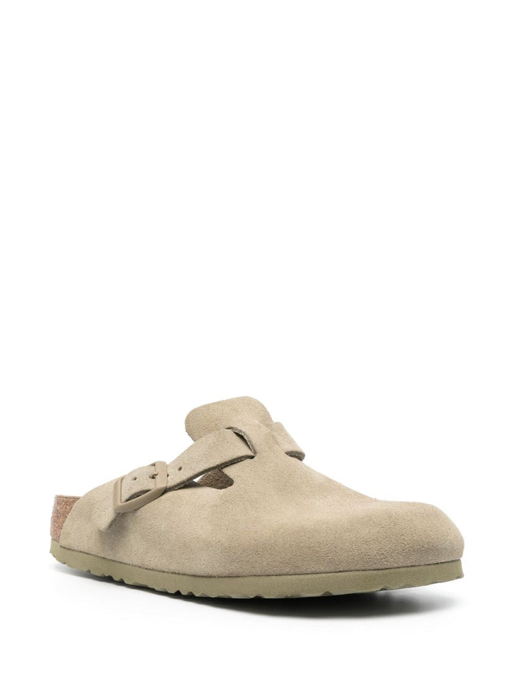 BIRKENSTOCK - chaussons Boston en daim beige - Lothaire